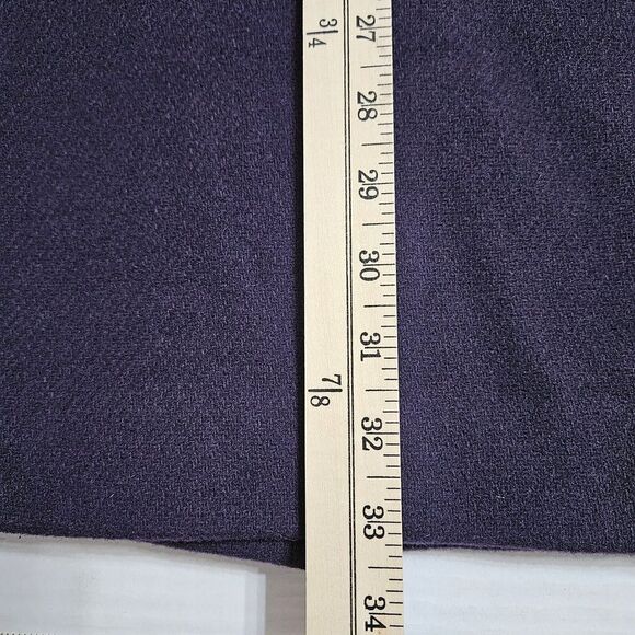 J‎ Crew Cocoon Coat Italian Stadium Cloth Nello Gori Wool Purple Size 0 - Picture 11 of 12